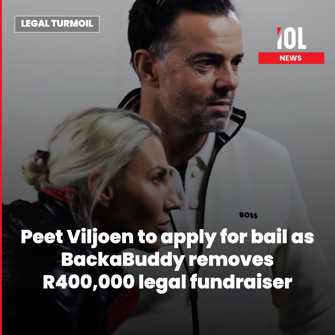 IOL's tweet photo. Disbarred lawyer Peet Viljoen is expected to apply for bail in the Specialised Commercial Crimes Court in Pretoria on Wednesday after a BackaBuddy campaign launched to raise R400,000 for his legal fees was shut down.
Read on https://t.co/Hhh4kC21O7
#PeetViljoen #BackaBuddy #LegalBattle #news