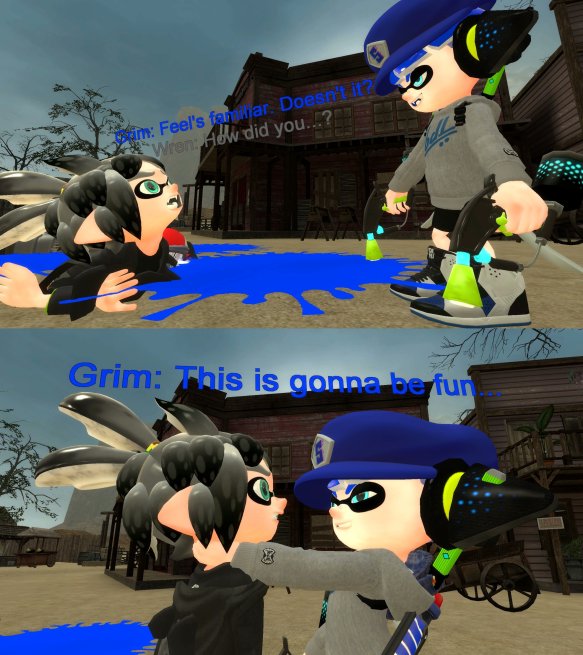 NSSGrimverse's tweet photo. #Splatoon #SMG4 #SplatoonAU #smg4au #SMG4Grimverse 

How They Got There. (Part 4) https://t.co/dKOQ8pQRow