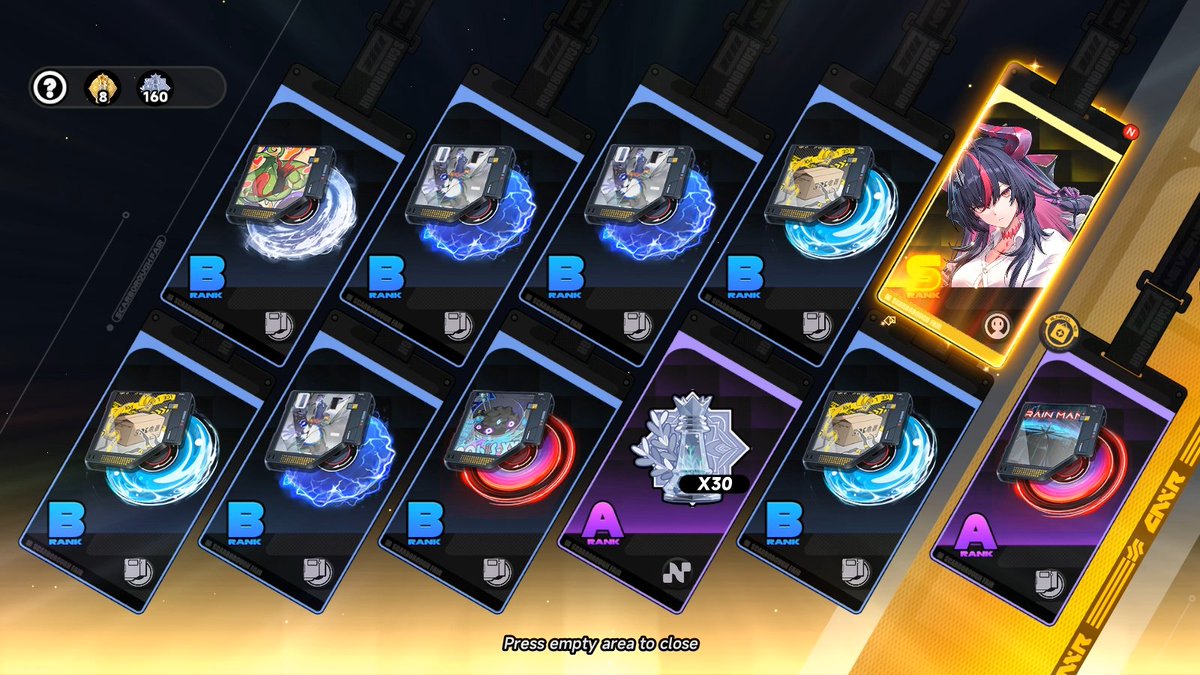 DragszD's tweet photo. EZ first 10 pulls #NTE https://t.co/OvoF7eXKdz