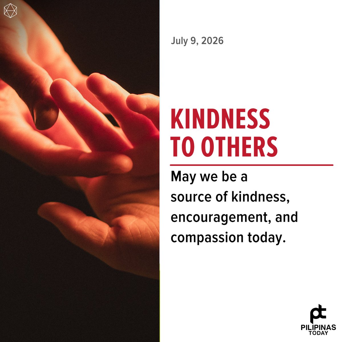 PilipinasToday_'s tweet photo. May we be a source of kindness, encouragement, and compassion today.
#PilipinasToday
#MorningPrayer https://t.co/7Qxn5mRJLX