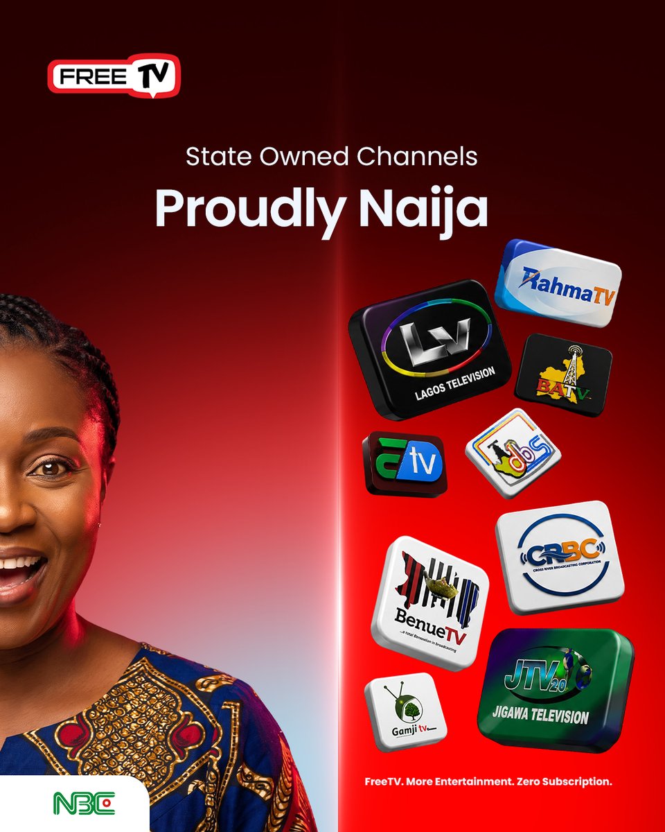 FreeTVNg's tweet photo. ... monthly cost: Live Sports: Every goal, match, and historic sporting moment.
Trusted News: Real-time updates from premium national networks.
Authentic Stories: The finest in Nollywood series, lifestyle, and African storytelling. https://t.co/c9CpGZ7SKY