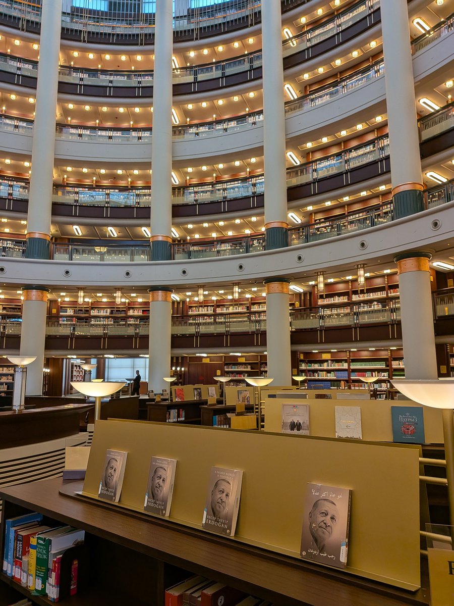 larisamlbrown's tweet photo. Trump is on the war path but all is calm in the third largest library in the world where up to 2000 members of the press are based for the day in Ankara https://t.co/4MwUDv43ut