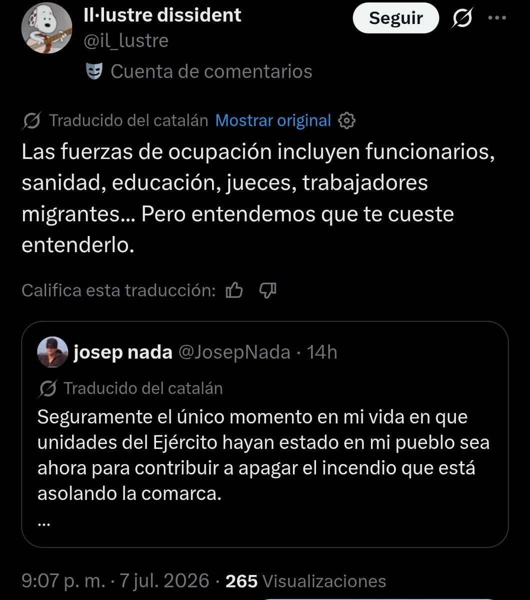 Authenticindepe's tweet photo. La teoría según la cual Cataluña está ocupada por España no es una teoría, es simplemente esquizofrenia. https://t.co/cjHvPBCJlc