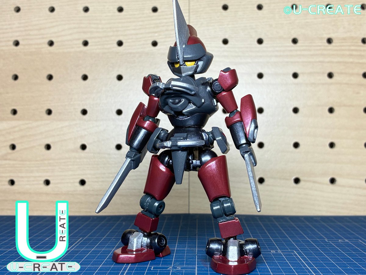 U__CREATE's tweet photo. LBX コナタ
近接格闘特化型小型LBX。
ケルンの設計をベースに換装システムを廃し、キザンの運用データを反映し開発した機体。
小型軽量の体格を活かし、小回りを効かせた身のこなしや低身長を活かした死角からの奇襲を得意とする。
#U_CREATE
#LBX https://t.co/ELtdqtMMyC