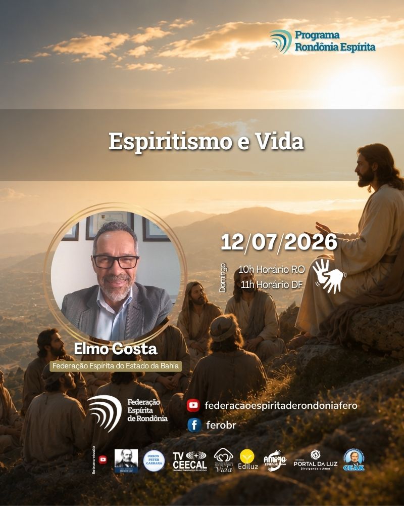 acsefero's tweet photo. Rondônia Espírita | Espiritismo e Vida | Elmo Costa
🗓 12/07/2026 | ⏰ 10h (Rondônia) | 11h (Brasília)
Assista em https://t.co/NIuEh5kxza

#federacaoespiritaderondoniafero #espiritismo #Deus #Jesus #Kardec #libras #rondoniaespirita #elmocosta https://t.co/po8i2WBKXK