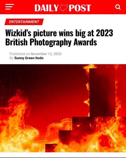 chartradar_'s tweet photo. Wizkid is the first and only African artist to win an international award with a photo captured during a live performance. https://t.co/y9miHO5jFM