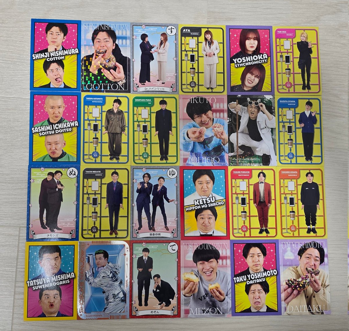 peanuts3_3's tweet photo. よしもとコレカ　7th FANY よしもとコレカ 7th Edition
【求】ドーナツ・ピーナツ(最)/cacao/例えばの炎
【譲】下記画像

大阪劇場付近手渡しor郵送どちらでも大丈夫です。DMか返信にて対応致します。 https://t.co/ZLw9T5kXK4