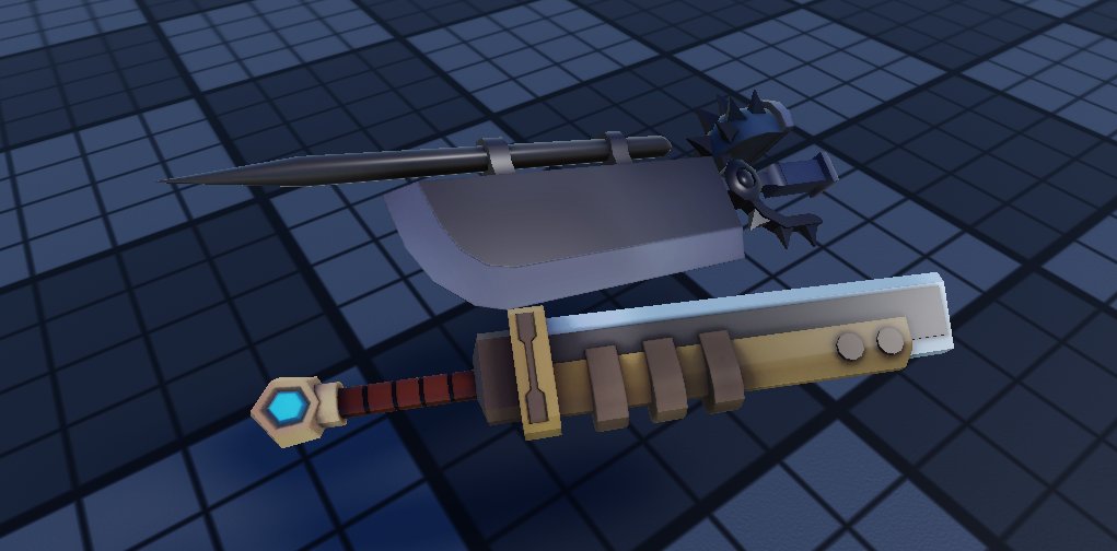 BytedSamael's tweet photo. swords⚔️
Contact me for more
DM or Discord : bytedsamael
(commissions are open📷)
(like and repost for support💖)
#ROBLOX #RobloxDev #robloxstudio #blender #b3d #sword #pack #Commission #commissionsopen #lowpoly #gamedev #robloxmodel https://t.co/E5yYdorLLW