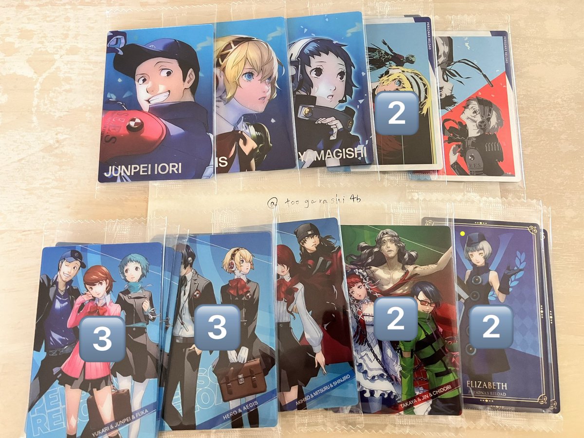 toogarashi46's tweet photo. 【交換】ペルソナ P5R コレカ アクスタ アクキー 百均

求:百均カード 双葉 春＞かすみ 
    アクキー ジョーカー＞モナ
    アクスタ ジョーカー＞モナ
    アクリルブロック ヴァイオレット
各種一個ずつ

譲:画像 基本1⇄1（ｱｸﾌﾞﾛのみ3まで出せます）異種◎複数優先

よろしくお願いします！ https://t.co/9sbaElk7JL