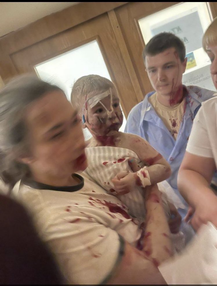 DarthPutinKGB's tweet photo. OTD in 2024 I bombed a kids hospital in Kiev. By slowing patriots, Donald is trying to help me do it again. https://t.co/gajrkjT6SU
