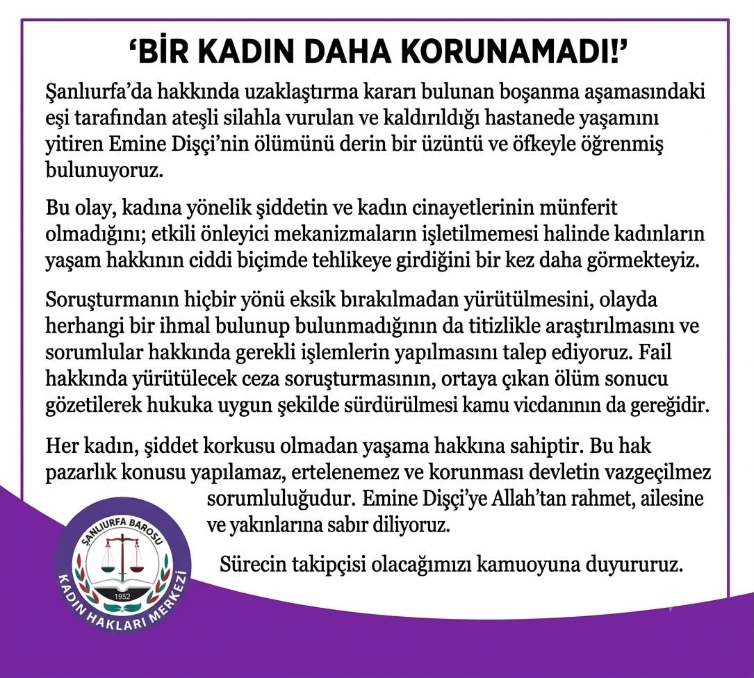 urfakadin's tweet photo. Şanlıurfa Barosu Kadın Hakları Merkezi olarak sürecin takipçisi olacağımızı kamuoyuna bildiririz https://t.co/Bc3epwr6J1