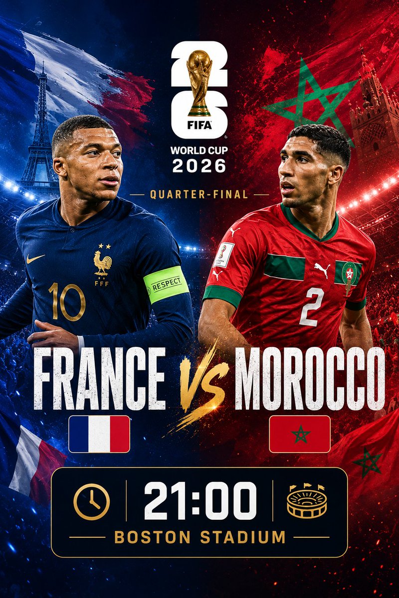 ethtipz's tweet photo. The road to World Cup glory continues. Who are you backing: France or Morocco? 👀🇫🇷🇲🇦 #FIFAWorldCup #FRAMAR https://t.co/xdrCol8kdq