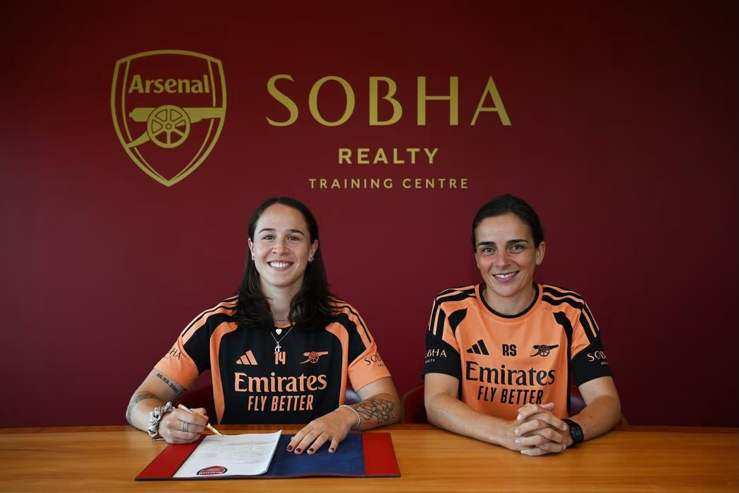 afcstuff's tweet photo. 🚨 𝐎𝐅𝐅𝐈𝐂𝐈𝐀𝐋: Arsenal Women have completed the signing of Geraldine Reuteler on a permanent transfer, following the expiry of her contract at Eintracht Frankfurt. ✅✍️

Welcome to The Arsenal, Geraldine! ❤️‍🔥 https://t.co/Mb2J7AP8NG