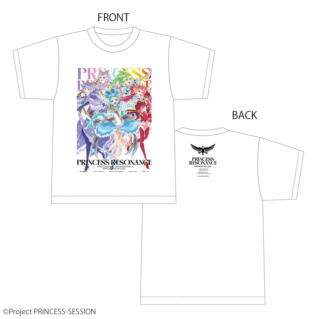 priorche_info's tweet photo. /／
#オルケリア 1st LIVE
「PRINCESS RESONANCE」
グッズ毎日紹介
❤️🩵💛💜🩷
\＼

👑Tシャツ（ホワイト/スミクロ）
👑ベースボールシャツ
👑マフラータオル

事前通販は7月10日(金) 18:00～🛒
詳細は公式サイトをチェック👇
https://t.co/koHQ0dA7Sd

#プリオケ https://t.co/XAh4gjH4yn
