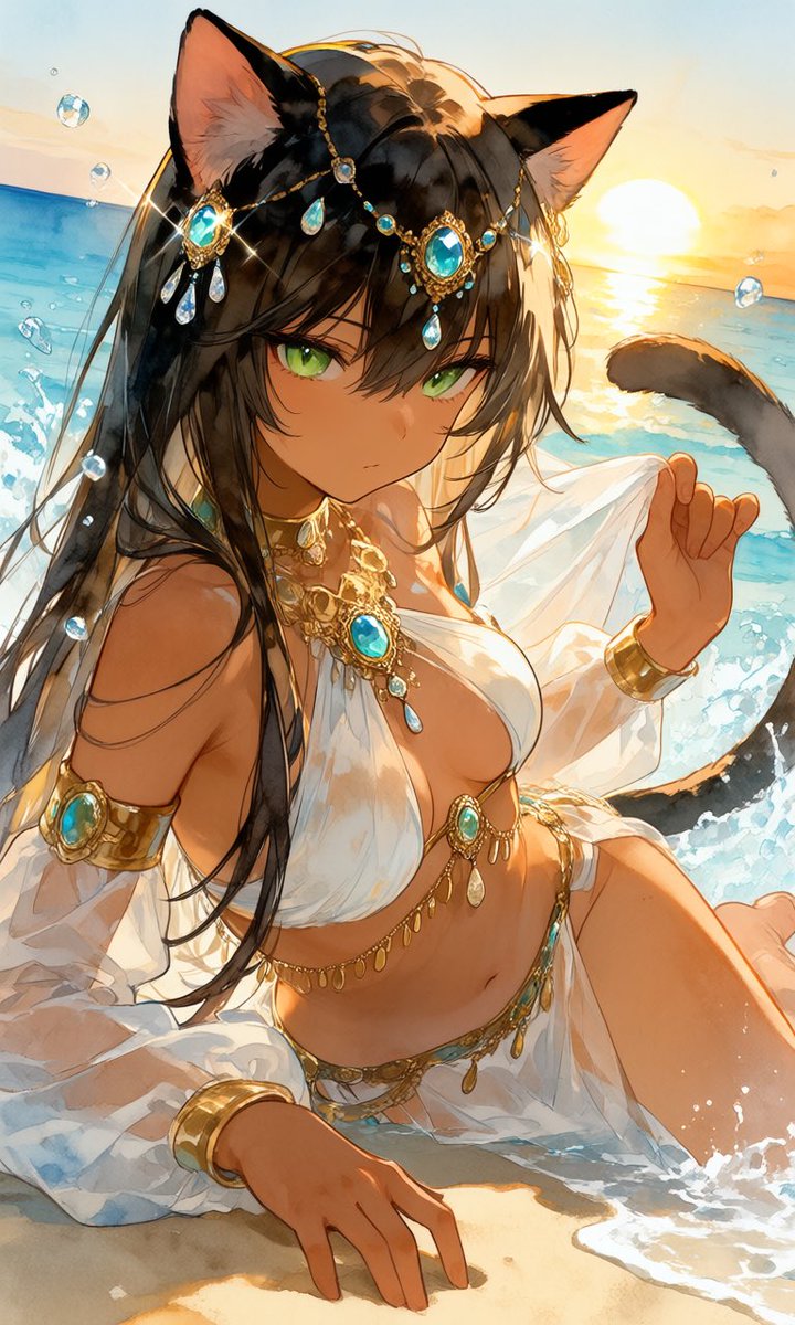 予約✨美✨希少✨AAAAA ガネッシュヒマール ✨アトランティス癒しの海神殿✨ 夏をみんなのAIイラストで彩りましょう #AISummerBeach🏖️開催中！