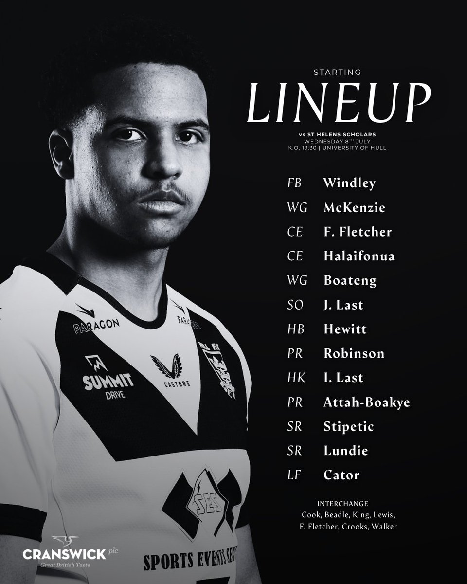 hullfcofficial's tweet photo. Our Scholars line-up is locked in at the University of Hull 📋🔒

⚫️⚪️ #COYH https://t.co/Z07yxh7K8u
