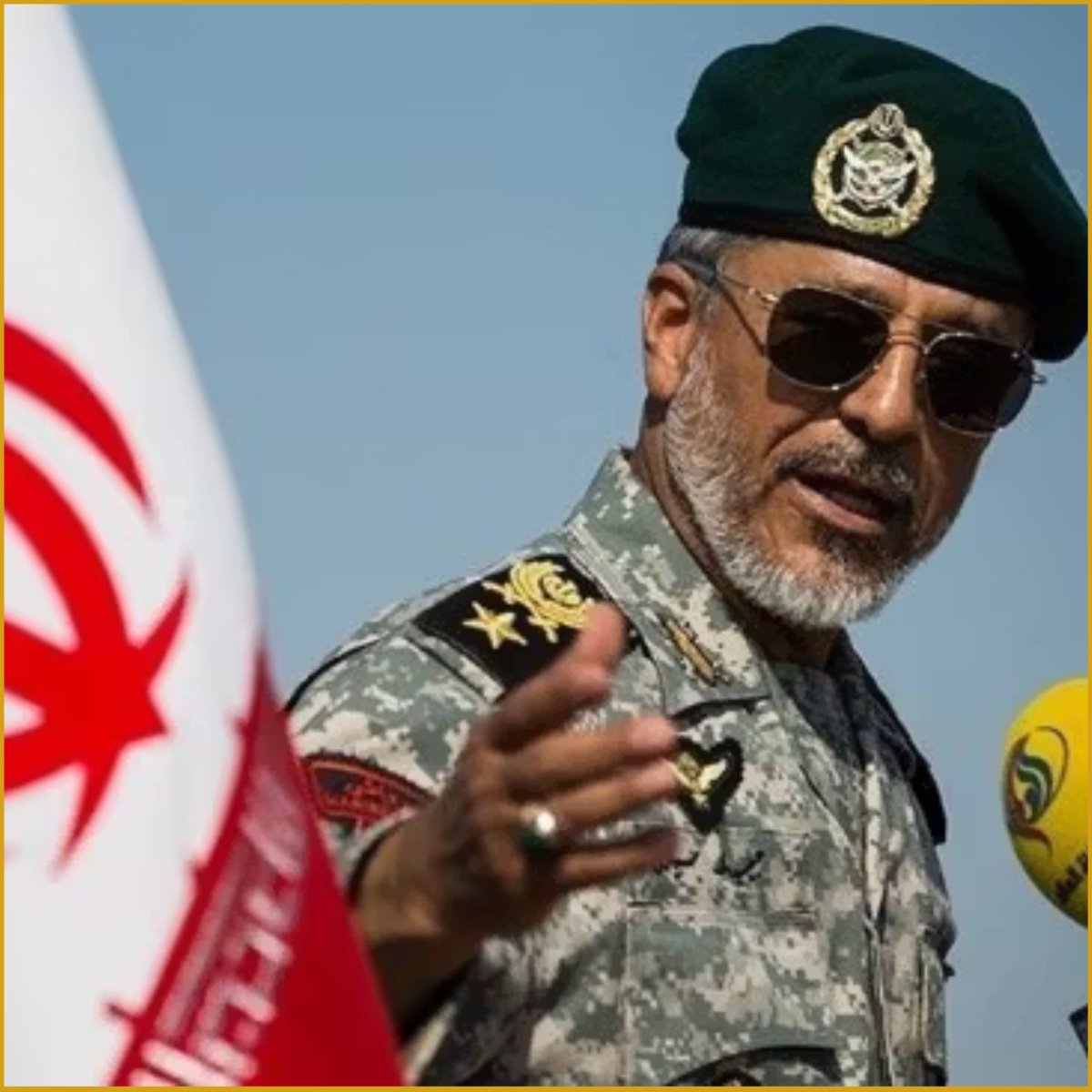RyanRozbiani's tweet photo. Iran Ready to Turn Hormuz into a Hell With No Escape

Chief of Staff of the Iranian Army, Admiral Habibollah Sayyari: 
The Iranian armed forces, today, stand at full strength and readiness, to the point that any enemy would realize that any attempt to land troops on Iranian shores would lead them into a "hell from which they would find no escape