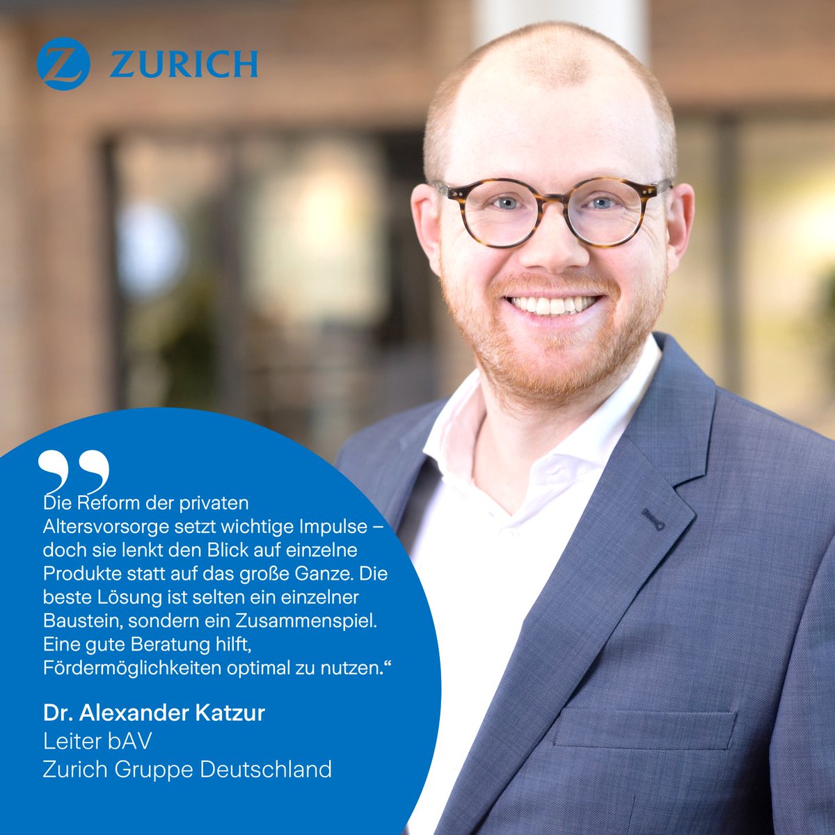 zurich_de's tweet photo. Altersvorsorge ist kein Einzelprodukt. Wer Förderungen optimal nutzen will, sollte private und betriebliche Vorsorge gemeinsam betrachten – und sich beraten lassen: https://t.co/be5khOgfZo

#Altersvorsorge #bAV #Rente #Vorsorge https://t.co/so8Po0la7L