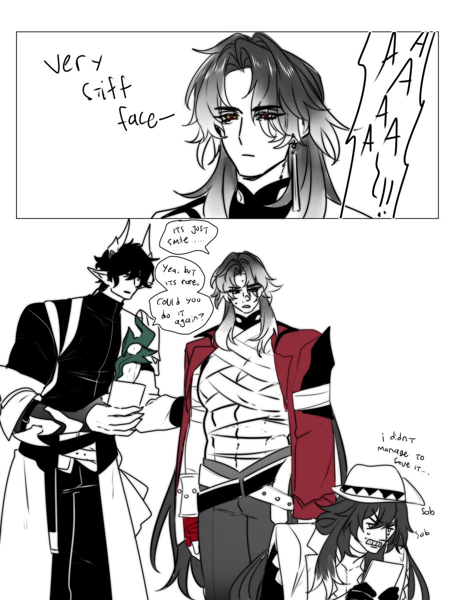 zetsubo12's tweet photo. Ren and his smile 
tbh idk what is it, i got lazy hald way https://t.co/GqprNbzXMF