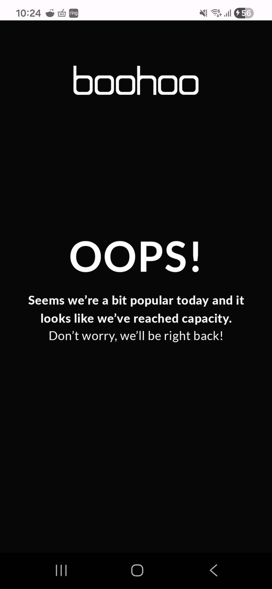 kirkaz95's tweet photo. @boohoo I've been trying to get on your app/website since yesterday morning, whyyyyyy won't you let me browse 😭 https://t.co/RsErKTt1Vj