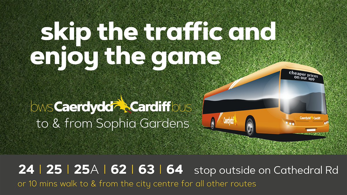 Cardiffbus's tweet photo. 🏏 Heading to Sophia Gardens for Glamorgan v Northamptonshire Steelbacks today?

Skip the traffic and let Cardiff Bus do the driving! 🚌

@glamcricket

Click the link for more info⬇️
https://t.co/wKeIDzLHHu https://t.co/uwyXAfRN9y