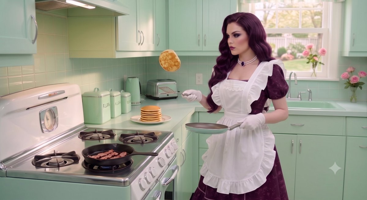 Stepford_Selina's tweet photo. Our trip to the Sepharina Hotel is today!! I made breakfast for me and Jess!! Bags are packed and we are ready to go!! I see the car parking in the drive way!! 

"Let's go honey!! The car is here!! I'm so excited!!" https://t.co/XGygRa1at1
