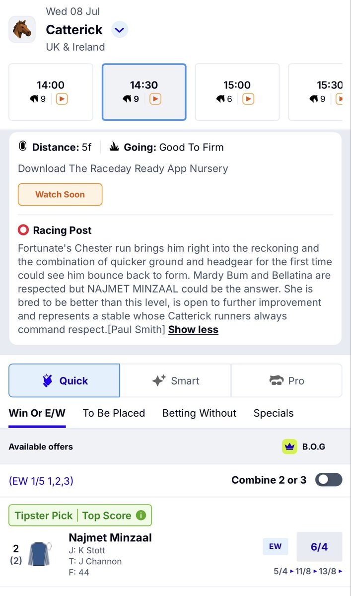 UpTheRailsTips's tweet photo. We posted this one last night to members.  Has tightened up just as we thought it might, get involved lads. 

There’s proof of slip with this from one of the account, the bet placed and posted last night👍🏻 therefore no BOG, 
but 2/1 now looks fantastic value https://t.co/OxpZA9ma6j