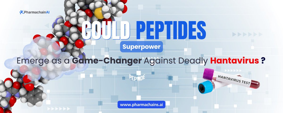 pharmachainAI's tweet photo. A silent revolution is brewing in biotech. Will peptides emerge as the superpower against Hantavirus? https://t.co/qXV3yr2tID