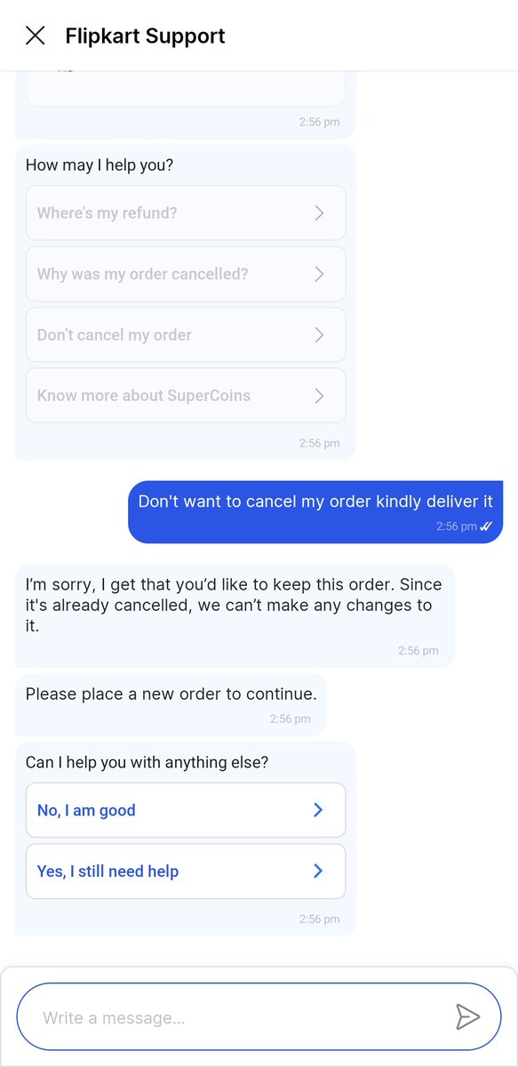 Ramanp167's tweet photo. @flipkartsupport Not able to find any help from this https://t.co/o4SjKPjyx5
