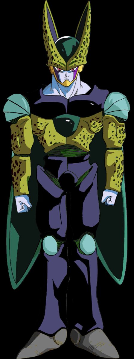 TyrumSenpai's tweet photo. Here’s Mutant Cell, a reiterpretation of the cancelled form that he shoud’ve had in GT. I imagined him, after getting modified by Gero and Myuu , absorbing General Rildo to obtain this form #DragonBall #DragonBallGT #Cell #PerfectCell https://t.co/lEJAPcdazs