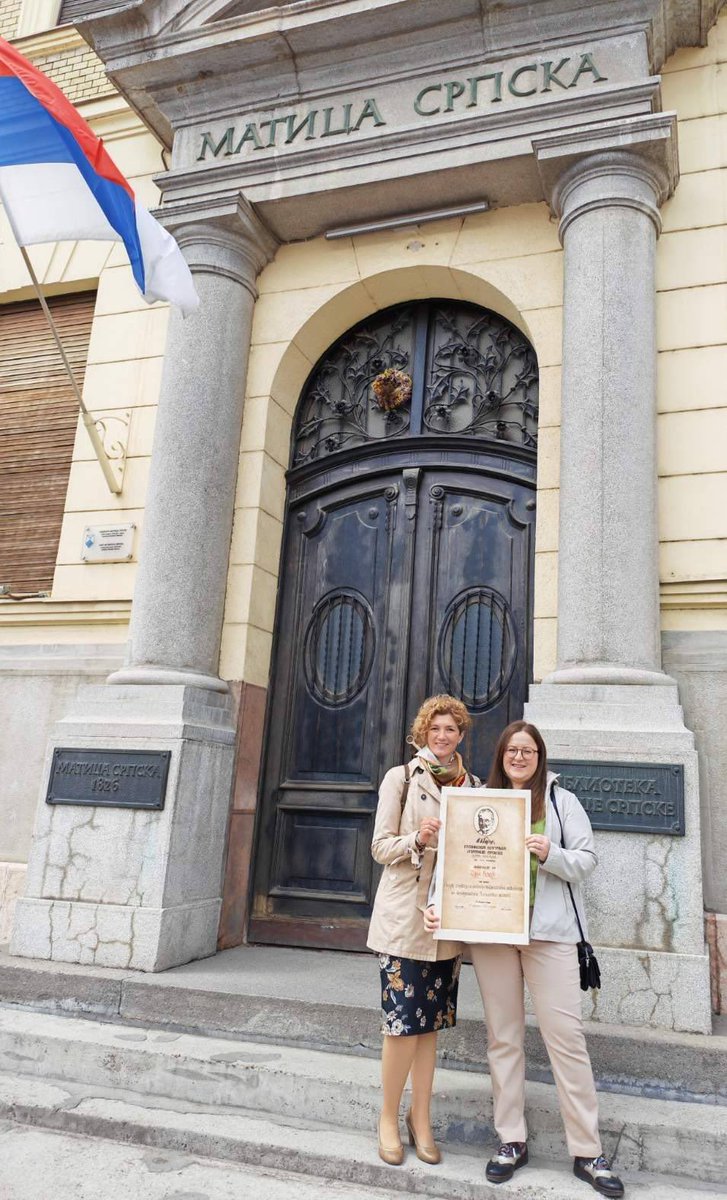 unsmedchemlab's tweet photo. 🎉 Great news from our group!
Congratulations to our colleague Dr. Sanja Đokić on receiving the Pupin Award of Matica srpska for her PhD thesis! 
Congratulations also to her mentor, Dr. Jovana Francuz, on this outstanding achievement! 👏
#UNSMedChemLab #MedicinalChemistry https://t.co/uUGcj2HYq3