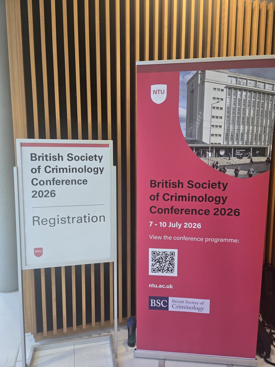 BSCNTU2026's tweet photo. Following a successful PGR conference yesterday, we look forward to welcoming delegates at the main conference! @BritSocCrim #BSCC2026 https://t.co/sTkUhroIPU