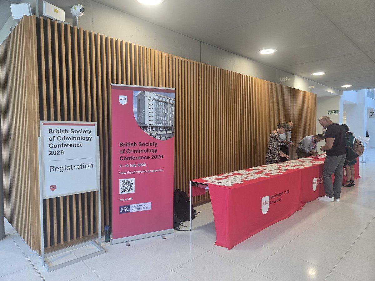BSCNTU2026's tweet photo. Following a successful PGR conference yesterday, we look forward to welcoming delegates at the main conference! @BritSocCrim #BSCC2026 https://t.co/sTkUhroIPU