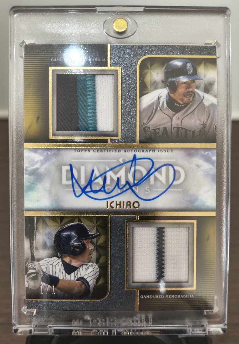 2023 Topps Diamond Iconsのイチロー選手、オートグラフ＆ダブルパッチ