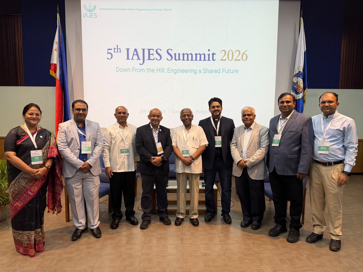 st_aimit's tweet photo. We are proud to share that Rev. Dr. Kiran Cotha, SJ, Director, AIMIT Centre, and Dr. S. Ruban, Dean, School of Engineering, St Aloysius (Deemed to be University), are representing the University at the 5th IAJES Summit, hosted by Ateneo de Manila University, Philippines, https://t.co/aTd6EsSp0w