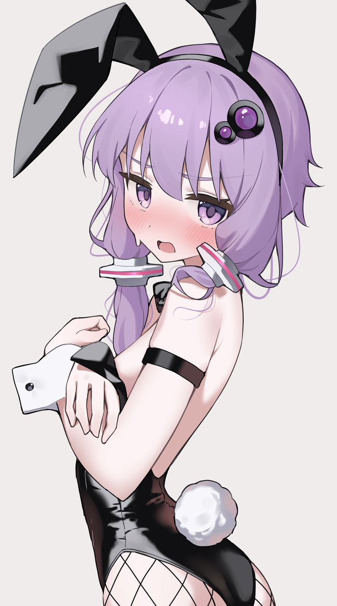 tim99292's tweet photo. 先日投稿したバニーゆかりさんの単体＋網タイツ差分です🐰 https://t.co/4ZnabvnY6B