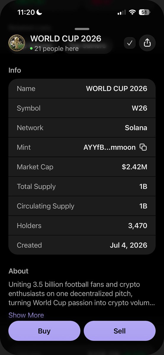 nl_dane's tweet photo. Been digging through the trenches and found something interesting… 🌎🏆

World Cup 2026 is still massively under the radar. This could be the moment it starts getting attention. 🚀

Mint: AYYfBtUEwQp5ynUD4AUd8azoyxgtp7oH7QsSBvCmmoon

#W26 #Solana #Crypto #Memecoin #CryptoGems https://t.co/V36GWbPRtw