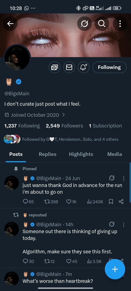 HUMBLEoffixial's tweet photo. @john322226 @BigxMain I will keep on following till I am picked one day https://t.co/v0Ss0iJBY5