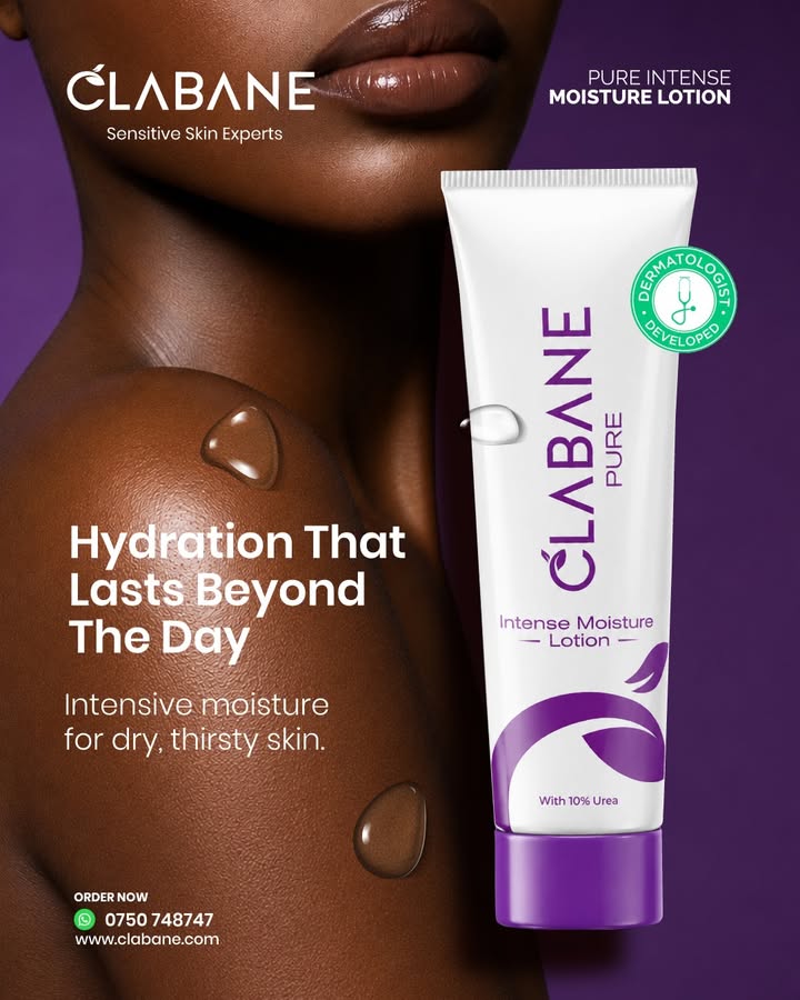 ClabaneSkinCare's tweet photo. Specially developed to hydrate dry, thirsty skin, Clabane Pure Intense Moisture Lotion with 10% Urea helps restore softness while supporting healthier looking skin with every application.
#clabane #moisturizer #dryskinrelief #africassensitiveskinexperts https://t.co/GEBJimPFtH