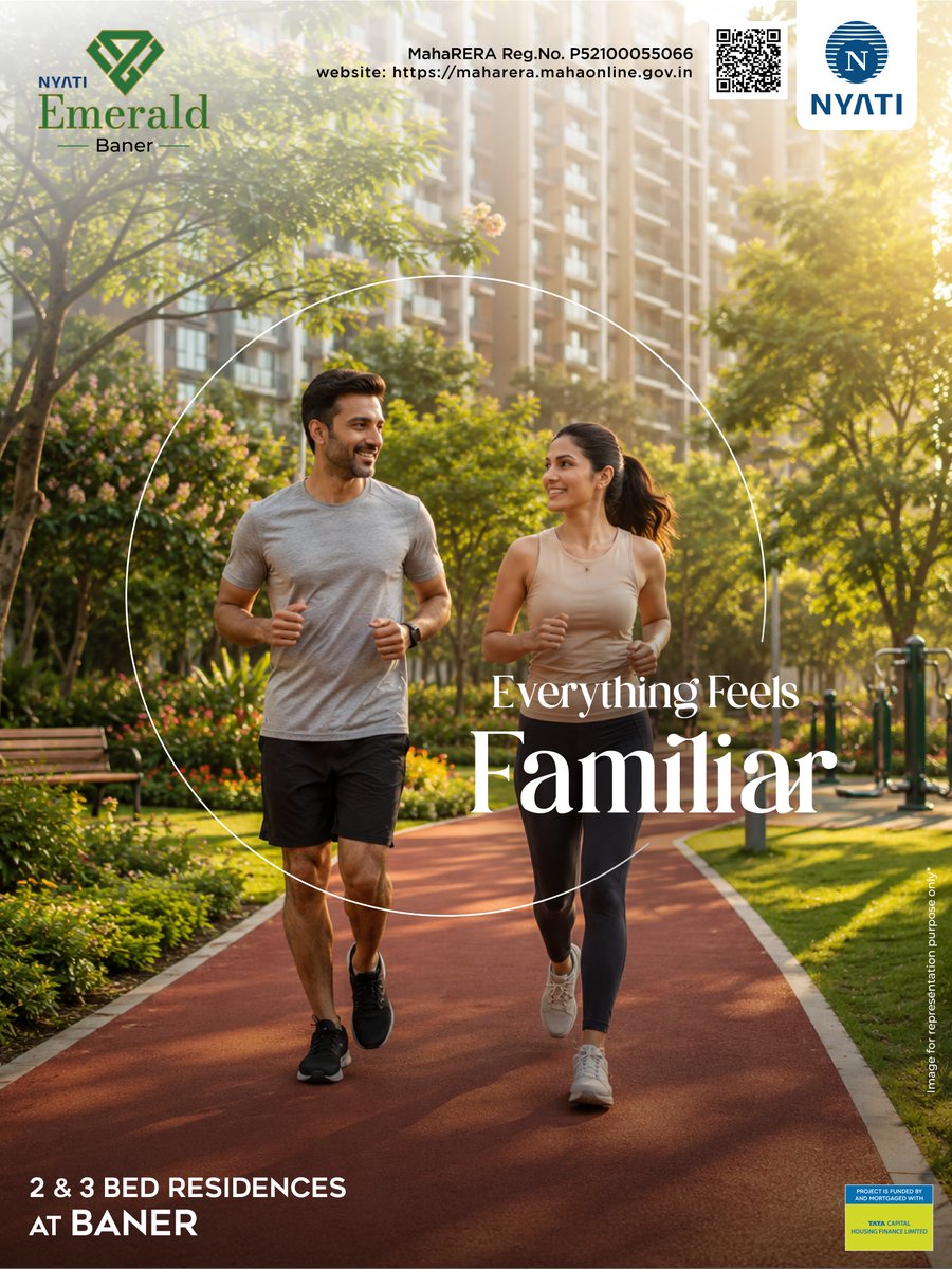 NyatiBuilders's tweet photo. Experience thoughtfully designed 2 &amp; 3 BHK homes in Baner with landscaped open spaces, modern amenities and seamless connectivity.

+91 72640 00081

#NyatiGroup #NyatiEmerald #2BHK #3BHK #SpaciousHomes https://t.co/WecYwtM9eq