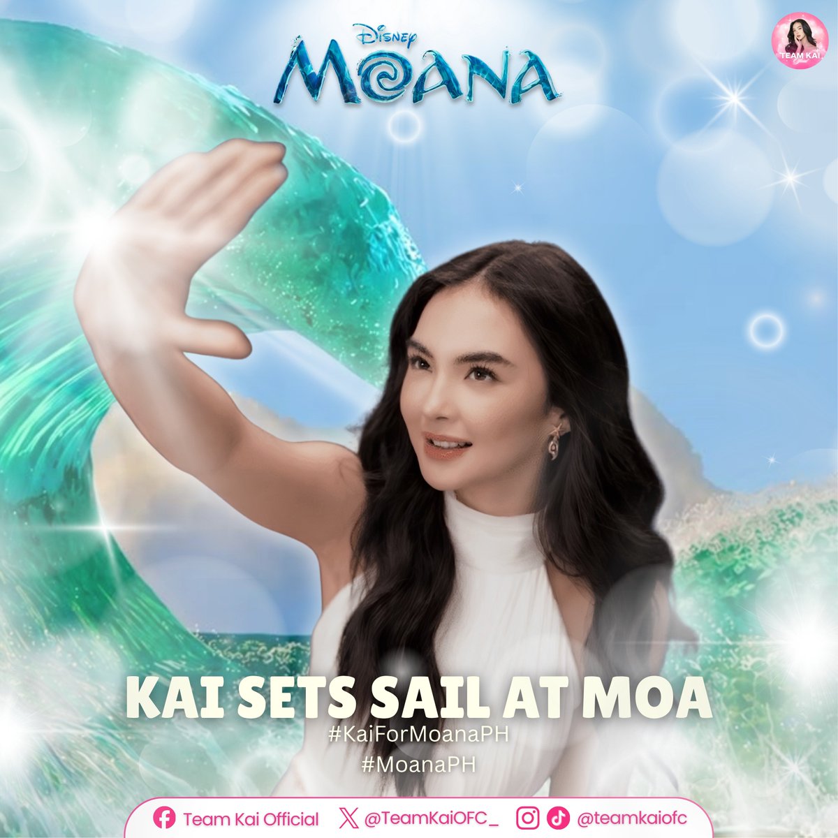 TeamKaiOFC_'s tweet photo. From every wave she has crossed to every horizon she has reached, Kai’s journey continues to inspire us with her courage, passion, and perseverance.

As Kai sets sail on stage to perform “Hangganan Ko,” we will finally hear her voice bring this beautiful song to life and share this special moment together. Kaimates, let us sail as one, ride the waves of support, and join the trending party. Don’t forget to use the official hashtag as we celebrate Kai’s journey toward new horizons.

KAI SETS SAIL AT MOA
#KaiForMoanaPH
#MoanaPH