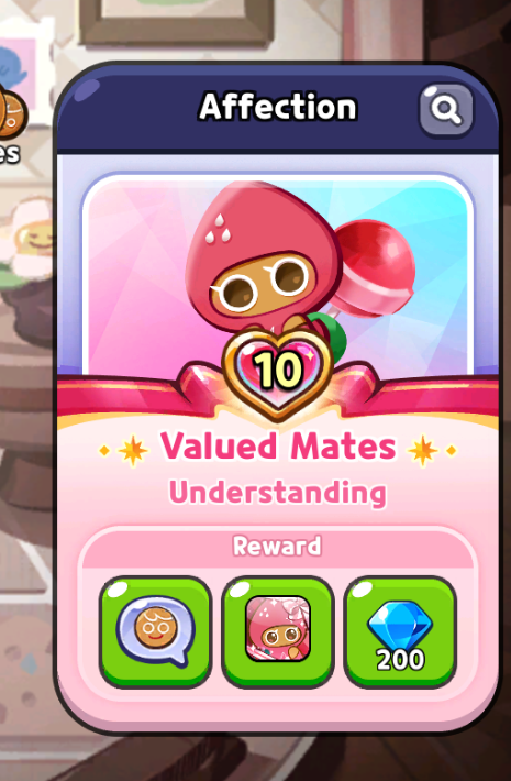 Mynxix's tweet photo. I finally reached max affection with Strawberry Cookie🎉 https://t.co/fRVZVBdFFg