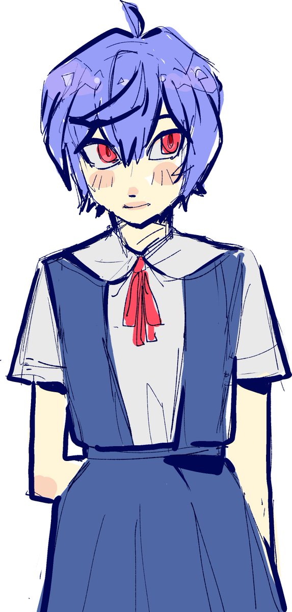 nazonoya's tweet photo. rei ayanami from memory https://t.co/oPzkQ0RKjK