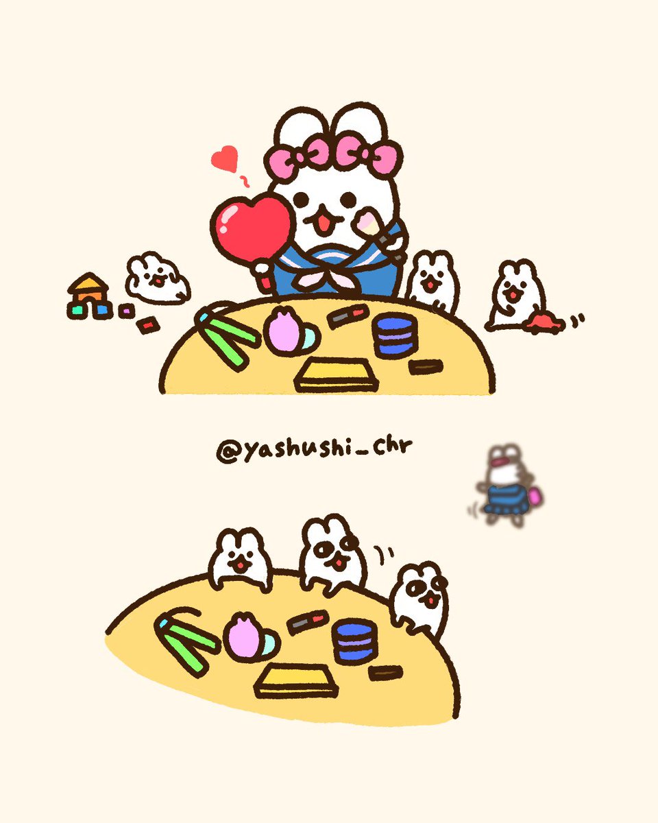 yashushi_chr's tweet photo. ①うさぎ姉さんが出かけた、今だっ！！！💄🐰💨 https://t.co/ad8egjUifF