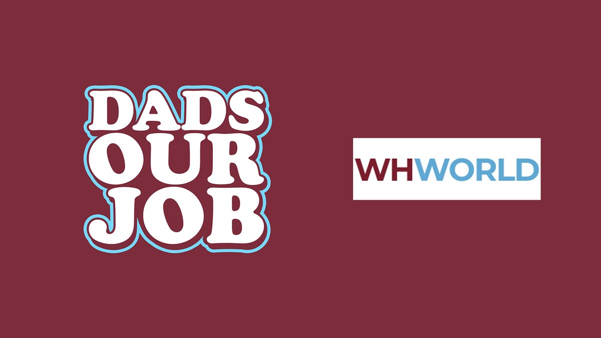 Dadsourjobtv's tweet photo. ⚒️EXCITING NEWS⚒️

We're delighted to announce that Dads Our Job will be collaborating with @WestHamWorld! 

As James Jones resurrects https://t.co/RV3I1c2T6B with daily West Ham transfer news, updates, views and everything Hammers, Adam and the DOJ team will be contributing regular articles to the platform.

A gentleman's agreement between Adam and James is now in place, united by a shared passion to rekindle quality West Ham fan content and bring supporters even more to enjoy.

This is just the beginning... ⚒️

#WHUFC #WestHam #COYI #WestHamWorld #DadsOurJob @ByJamesJones