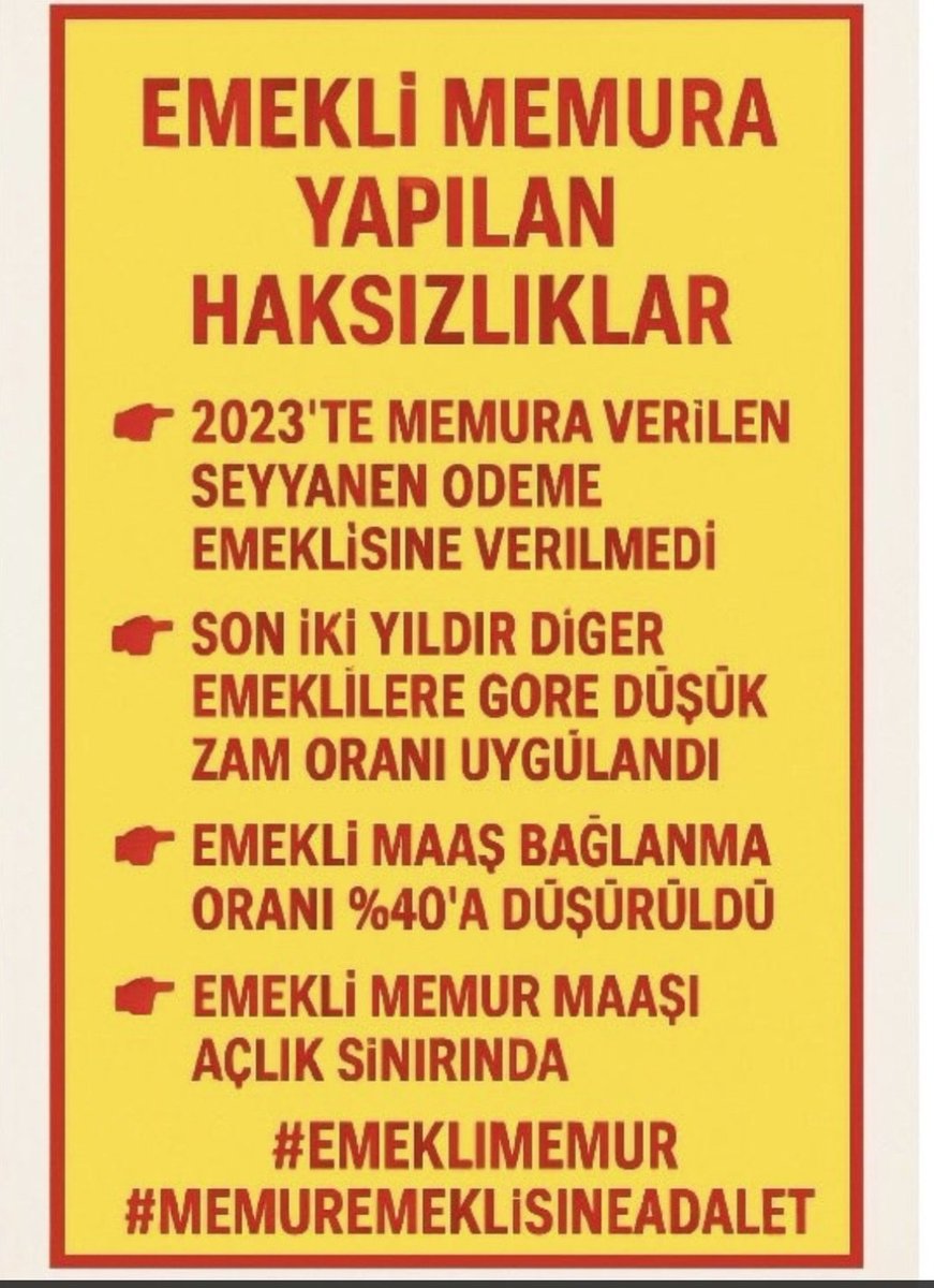 gulmez_gul31294's tweet photo. @yenisafakyazari Halkı aç,
#EmekliMemur un üç kuruşluk maaşına, emeğine 3 yıldır El koyarak
#MemurEmeklisineAdalet sizlik yapmış
Dünya Lideri Erdoğan ın şaşalı  karşılama törenine karşı hayranlık değil
duyduğu şaşkınlık‼️
Resmi düzgün okuyun‼️
@RTErdogan
@tcbestepe 
@iletisim 
@cemkucuk55 https://t.co/ZrgsdWXf2A