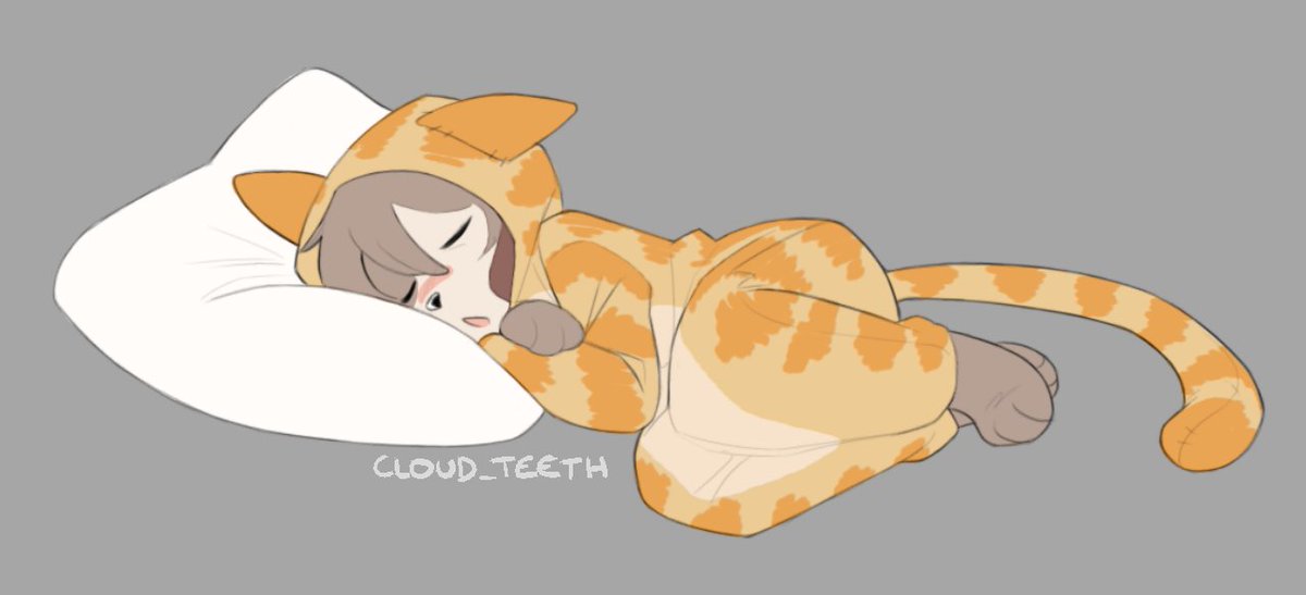 cloud_teeth's tweet photo. request i got a while ago; Needy in a kitty onsie https://t.co/fBQoaBzNPi
