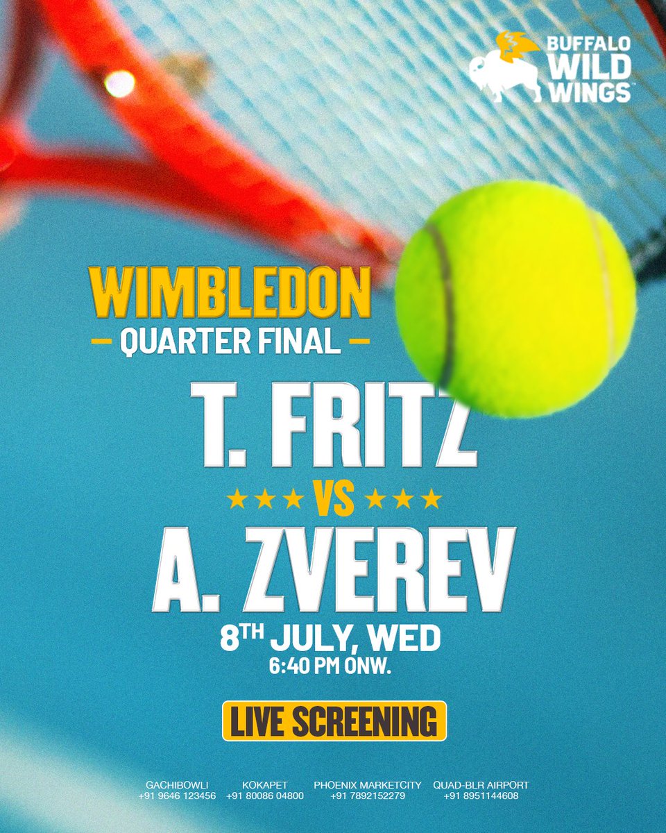 Bwwingsindia's tweet photo. Very point counts. Every bite satisfies.
Catch all the on-court action while enjoying bold wings, refreshing drinks, and unbeatable game-day vibes.
.
#bww #livescreening #gameon #matchday #buffalowildwings https://t.co/FYbNhwC8qr