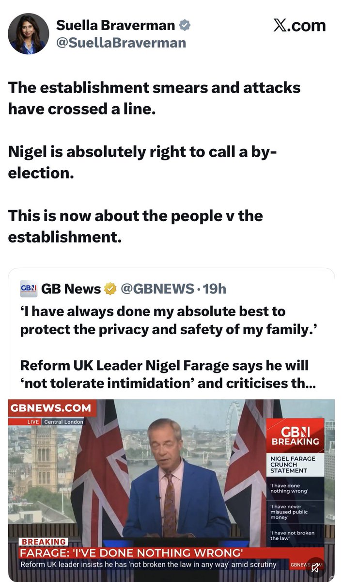 MrJohnNicolson's tweet photo. People versus the Establishment? That’s a laugh. #Farage was privately educated, became a stockbroker, spent 20 years lazing about Brussels as an MEP, and is now a gold bullion flogging millionaire MP never off BBC ‘Question Time’. No-one could be more Establishment. https://t.co/ty5dDH5R50