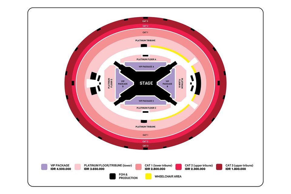 llachimmolala's tweet photo. Kira-kira ini jadi pov cat berapa ya bts arirang Jakarta di gbk nanti? cat 3, cat 2, atau cat1? 🤔 kalau ada fireworks 🎇 masih keliatann sihhh ✨

Ini povdari rv blackpink di gbk, setelah zoom in zoom out hehe https://t.co/l32aNuknjn